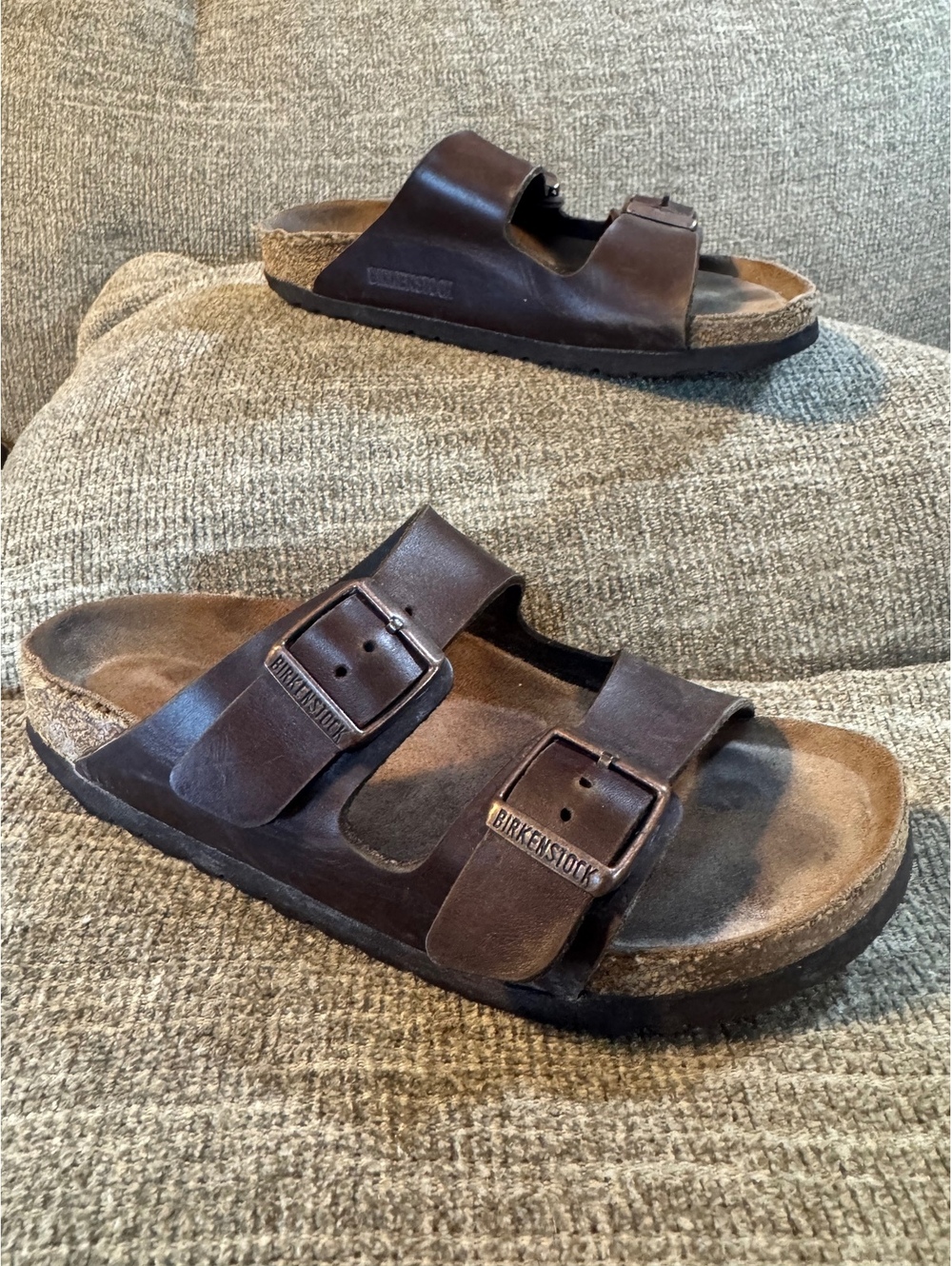 Birkenstock Arizona Soft Footbed Brown Leather Sandals Size 36 / US 5 - 5.5 - Picture 2 of 10